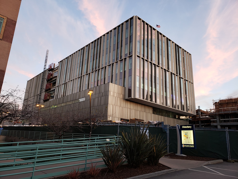 Progress on the new IMOB at El Camino Hospital, the future home of El Camino Women's Medical Group